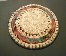 Load image into Gallery viewer, Ethiopian decorative basket handwoven basket large wall basket, African Art, Décor Baskets,bread basket,Ethiopian Basket