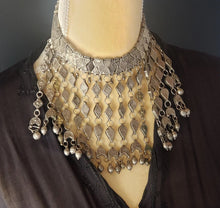 Load image into Gallery viewer, Antique Bawsani Silver granulated Dangled Beads Necklace circa 1910s,Hand Crafted Silver,Pendants Necklace,Ethnic Jewelry,Tribal Jewelry