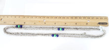 Load image into Gallery viewer, Antique Ethiopian strand of medium Heishi Silver Beads,Hand Crafted Silver,Ethnic Jewelry,Tribal Jewelry,