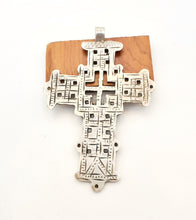 Load image into Gallery viewer, Ethiopian Christian 925 silver Coptic cross pendant ,silver cross, religious cross, Ethiopian Cross, Coptic Cross, ethiopian Silver