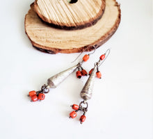 Load image into Gallery viewer, Moroccan Berber Filigree Sterling Silver Dangle Earrings silver 925,Filigree Jewelry ,sliver Earrings,Dangle & Drop Earrings,Tribal Earrings