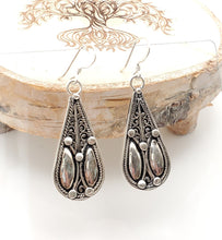 Load image into Gallery viewer, Moroccan Berber Filigree Sterling Silver Dangle Earrings silver 925,Berber Jewelry,sliver Earrings,Dangle & Drop
