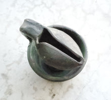 Load image into Gallery viewer, Ancient Moroccan Beautiful GlazedI slamic pottery oil lamp, AFRICA OIL LAMP,Ancient Artifacts,Ceramic Oil Lamp, Moroccan home decor