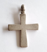 Load image into Gallery viewer, Antique Silver Ethiopian Orthodox Coptic Cross pendant,Maria Theresa ,silver coin, Cross Pendant,Ethnic Tribal,Handmade Jewelry