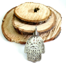 Load image into Gallery viewer, Moroccan Old silver Hand of Fatima Hamsa Pendant silver 925, Amulet,Berber Jewelry,African Jewelry,Moroccan Jewelry,Hand of Fatima Charm,