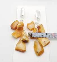 Load image into Gallery viewer, Baltic amber Earrings ,Dangle & Drop Earrings, Natural Baltic amber, Polished amber, Genuine amber, Amber beads, Gemstone earrings