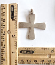 Load image into Gallery viewer, Antique Silver Ethiopian Orthodox Coptic Cross pendant,Maria Theresa ,silver coin, Cross Pendant,Ethnic Tribal,Handmade Jewelry