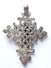 Load image into Gallery viewer, Ethiopian Christian silver cross pendant cross,religious cross,Ethiopian Cross,Coptic Cross,Coptic ethiopian bronze
