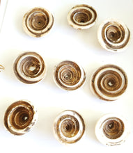 Load image into Gallery viewer, Old carved shell 1 Large Hair adornment/trade beads Berber Mauritania ,Hand Crafted ,CONUS SHELL ,Ethnic Jewelry,Tribal Jewelry