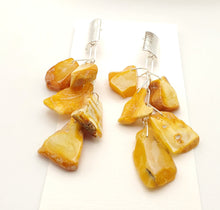 Load image into Gallery viewer, Baltic amber Earrings ,Dangle & Drop Earrings, Natural Baltic amber, Polished amber, Genuine amber, Amber beads, Gemstone earrings