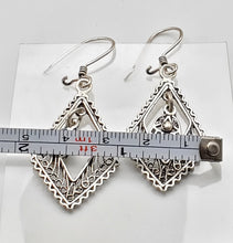 Load image into Gallery viewer, Moroccan Berber Filigree Sterling Silver Dangle Earrings silver 925,Berber Jewelry,sliver Earrings,Dangle & Drop