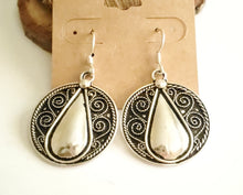 Load image into Gallery viewer, Moroccan Berber Filigree Sterling Silver Dangle Earrings silver 925,Berber Jewelry,sliver Earrings,Dangle & Drop Earrings,