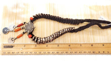 Load image into Gallery viewer, Antique Moroccan Red Coral Silver Pendent with Coin necklace ,Berber Necklaces,Ethnic Jewelry,Tribal Jewelry