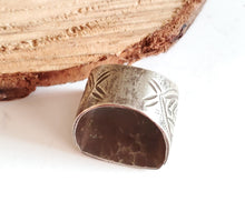 Load image into Gallery viewer, Moroccan antique Talismanic Berber Silver Ring size 8,tribal jewelry,Moroccan jewelry Hand Crafted ,Silver,Ethnic Jewelry,Tribal Jewelry