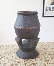 Load image into Gallery viewer, Ethiopian Sculptural Early 20th Century Finely Carved Wood Cup ,African Art Décor,Hand-Carved Wood,Ethiopian Furniture,carved cup