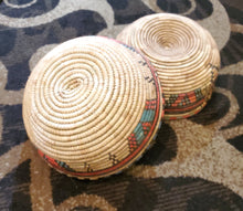 Load image into Gallery viewer, Ethiopian decorative basket handwoven basket large basket, African Art, Décor Baskets,bread basket,Ethiopian Basket