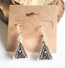 Load image into Gallery viewer, Moroccan Berber Filigree Sterling Silver Dangle Earrings silver 925,Berber Jewelry,sliver Earrings,Dangle & Drop Earrings,