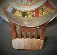 Load image into Gallery viewer, Antique Ethiopian Tribal Hand carved Headrest African Art Decor,African ,Art Décor,Home Décor, religious art