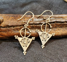 Load image into Gallery viewer, Moroccan Berber Filigree Fibula Earrings sterling silver 925 ,Ethnic Jewelry,sliver Earrings,Dangle & Drop Earrings,Tribal Jewelry,