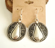 Load image into Gallery viewer, Moroccan Berber Filigree Sterling Silver Dangle Earrings silver 925,Berber Jewelry,sliver Earrings,Dangle & Drop Earrings,