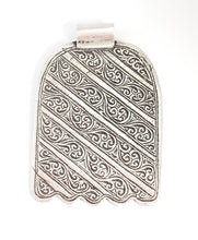 Load image into Gallery viewer, Moroccan Old XLarge silver Hand of Fatima Hamsa Pendant Amulet,Berber Jewelry,African Jewelry,Moroccan Jewelry,Hand of Fatima Charm,