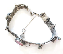 Load image into Gallery viewer, vintage Yemen silver agate stone Bedouin Headdress Ornaments necklace,Yemen silver,tribal jewelry,agate necklaces