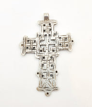 Load image into Gallery viewer, Ethiopian Christian 925 silver Coptic cross pendant ,silver cross, religious cross, Ethiopian Cross, Coptic Cross, ethiopian Silver