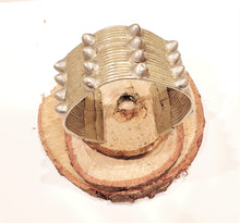 Load image into Gallery viewer, Antique Ethiopian Silver, Cuff BRACELET, chunky bracelet, large round ,Ethnic Tribal cuff, Antique ,Boho jewelry , Ethnic, East African