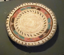 Load image into Gallery viewer, Ethiopian decorative basket handwoven basket large wall basket, African Art, Décor Baskets,bread basket,Ethiopian Basket