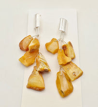 Load image into Gallery viewer, Baltic amber Earrings ,Dangle & Drop Earrings, Natural Baltic amber, Polished amber, Genuine amber, Amber beads, Gemstone earrings