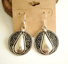 Load image into Gallery viewer, Moroccan Berber Filigree Sterling Silver Dangle Earrings silver 925,Berber Jewelry,sliver Earrings,Dangle & Drop Earrings,