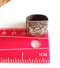 Load image into Gallery viewer, Moroccan antique Talismanic Berber Silver Ring size 8,tribal jewelry,Moroccan jewelry Hand Crafted ,Silver,Ethnic Jewelry,Tribal Jewelry