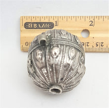 Load image into Gallery viewer, Old silver hallmarked beads from Yemen circa 1910s,Hand Crafted Silver,Ethnic Jewelry,Tribal Jewelry,