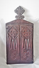 Load image into Gallery viewer, Ethiopian Coptic Christian Folding 19''Wooden Triptych Painted Altar Icon,African ,Art Décor,Home Décor, religious art