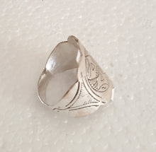 Load image into Gallery viewer, Moroccan Hand Made sterling silver 925 Berber Ring size 7.5,Ethnic Rings ,Tribal Jewelry, Moroccan Rings, Berber Jewelry
