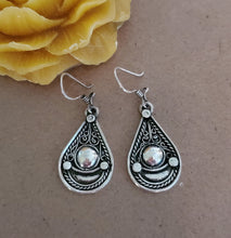 Load image into Gallery viewer, Traditional Old Silver Tuareg hoop earrings Ethnic Tribal,Ethnic Jewelry,sliver Earrings,Dangle &amp; Drop Earrings,Tribal Jewelry,
