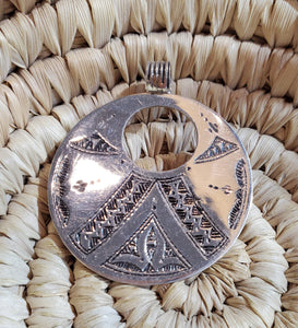Berber Sahara Pendant 925 Silver Moroccan , Ethnic Tribal, silver Pendant, Berber Jewelry, Moroccan Pendant, Talisman Pendant