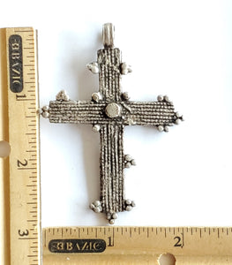 Antique Silver Filigree Ethiopian Orthodox Coptic Cross pendant,Amulet Hinged pendant,Genuine old neckcross ,Good silver,Boho jewelry