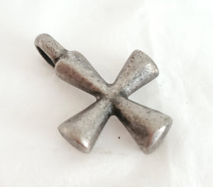 Antique Ethiopian Christian silver cross pendant,Amulet pendant,Genuine old neckcross,Good silver,Boho jewelry