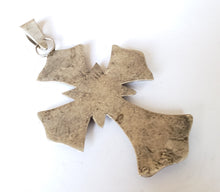 Load image into Gallery viewer, A Unique Patterned old Ethiopian Cross Pendant 1800&#39;s,Maria Theresa ,silver coin, Cross Pendant,Ethnic Tribal,Handmade Jewelry
