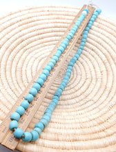 Load image into Gallery viewer, African 24&#39;&#39; Old Ethiopian Venetian Blue padre beads,Blue Glass,Trade Beads ,African Trade Beads,
