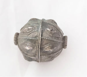 Old silver hallmarked beads from Yemen circa 1910s,Hand Crafted Silver,Ethnic Jewelry,Tribal Jewelry,