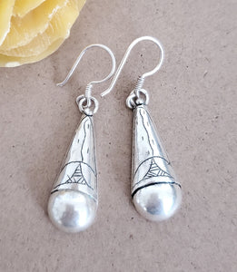 Moroccan Berber Sterling Silver Dangle Earrings silver 925,Berber Jewelry,sliver Earrings,Dangle & Drop Earrings,