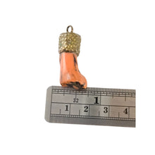 Load image into Gallery viewer, Antique Berber Silver Natural coral Pendant Southern Morocco Mediterranean,coral,

