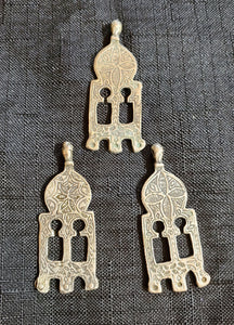 Moroccan Berber Old traditional 1 silver doorways pendant, Berber Talisman, Berber Jewelry, African Jewelry, Moroccan Jewelry