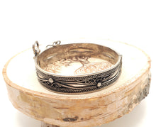 Load image into Gallery viewer, Antique Silver Moroccan Tiznit Berber Bracelet, ethnic tribal, tribal bracelets,Moroccan jewelry, ethnic jewelry, Tuareg bracelets
