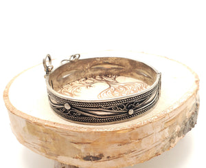 Antique Silver Moroccan Tiznit Berber Bracelet, ethnic tribal, tribal bracelets,Moroccan jewelry, ethnic jewelry, Tuareg bracelets