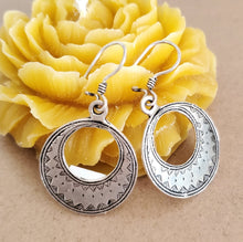 Load image into Gallery viewer, Moroccan Berber Filigree Sterling Silver Dangle Earrings silver 925,Berber Jewelry,sliver Earrings,Dangle &amp; Drop Earrings,
