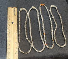 Load image into Gallery viewer, Antique Ethiopian 4 strand of silver Heishi Anklet 1930s ,collectible silver,Ethnic silver Beads ,Jewelry Supplies Beads
