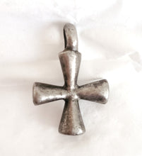 Load image into Gallery viewer, Antique Ethiopian Christian silver cross pendant,Amulet pendant,Genuine old neckcross,Good silver,Boho jewelry
